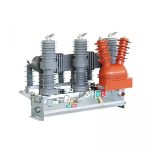 Pole-mounted outdoor vacuum circuit breaker for medium-voltage distribution; vacuum interrupter technology