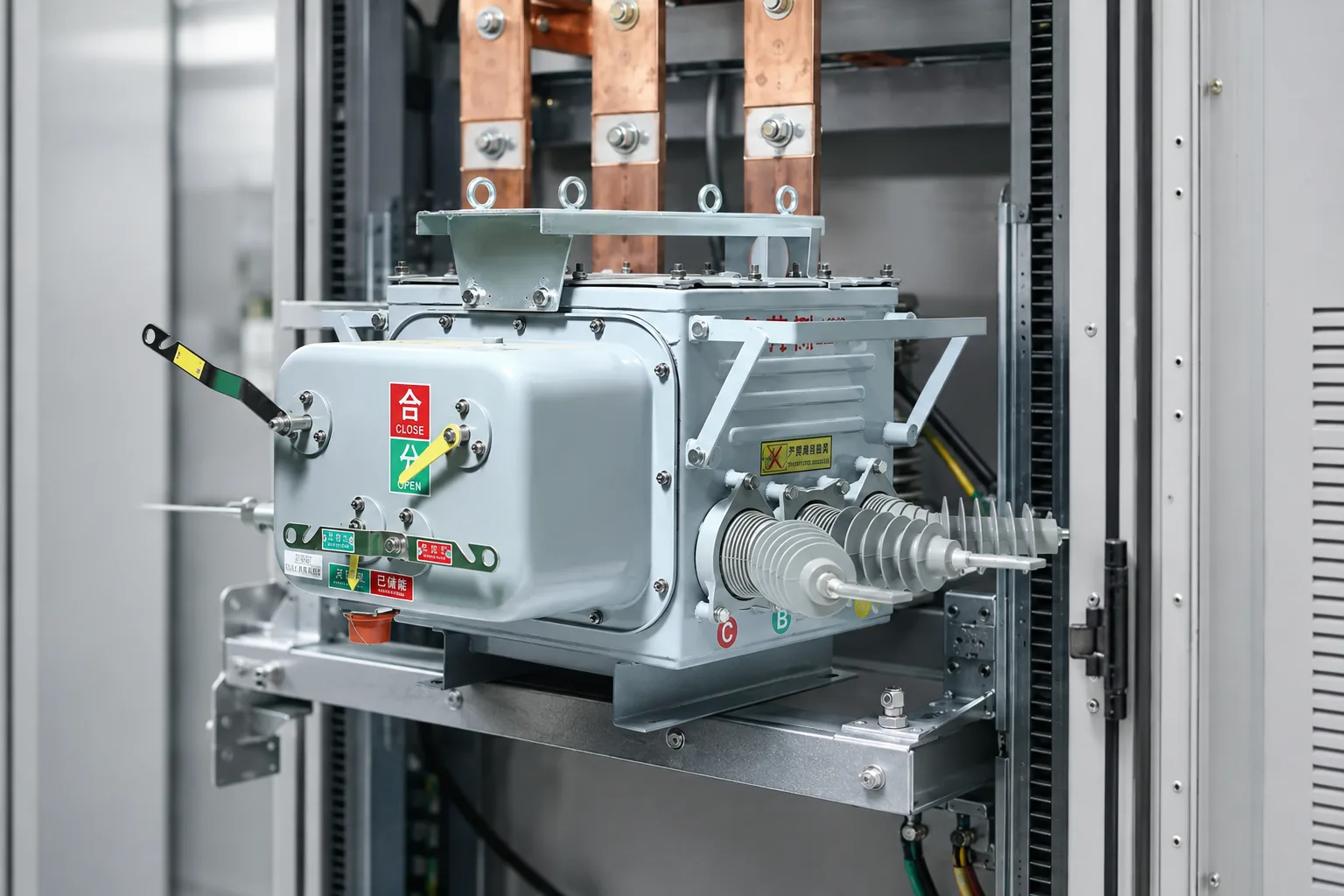 Medium-voltage breaker bay concept for a 25 kV utility or traction feeder application