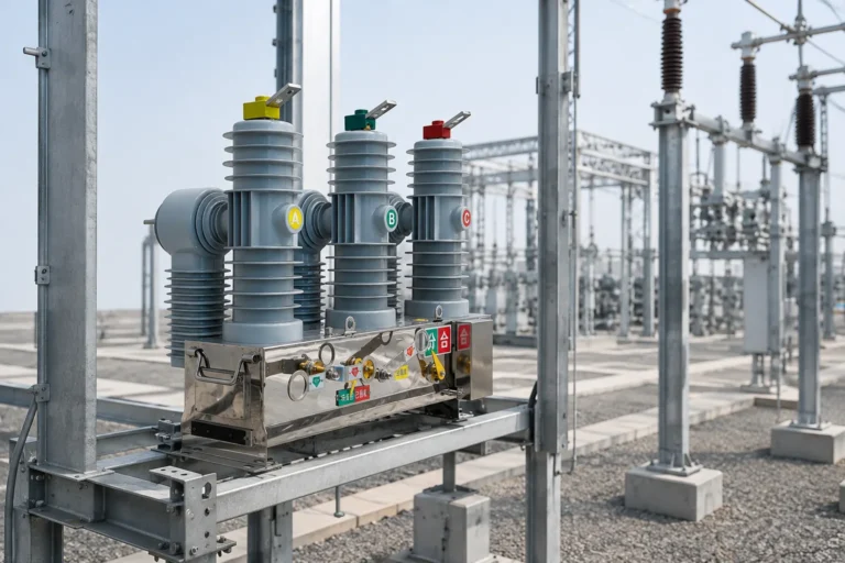 35 kV vacuum circuit breaker at a renewable-energy collector substation