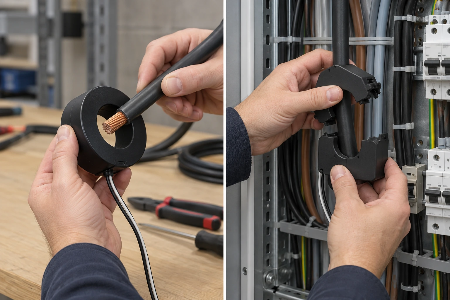 Solid-core and split-core current transformers compared for new and retrofit cabinet installations