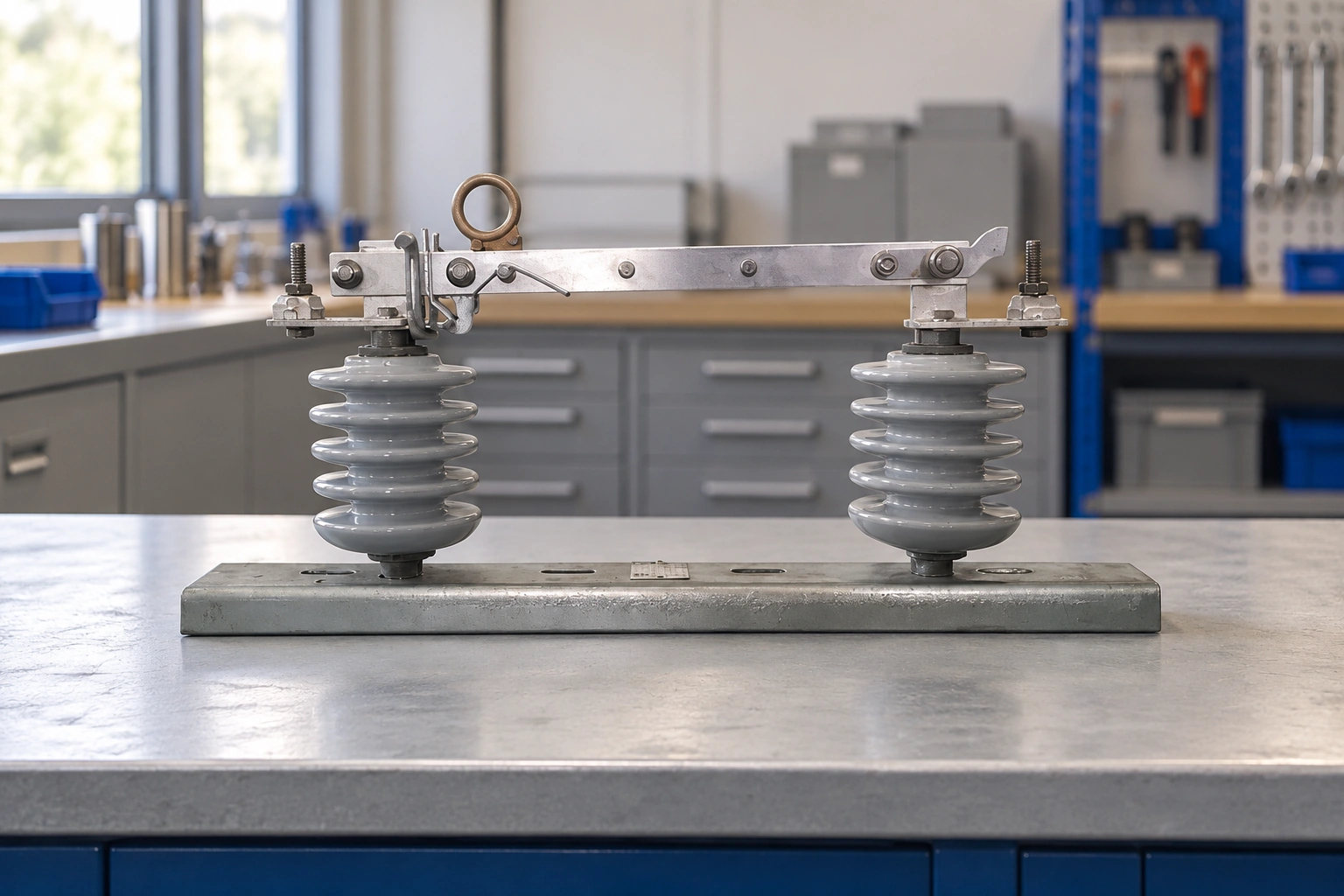 GW13-15 Isolating Switch in an illustrative utility workshop scene