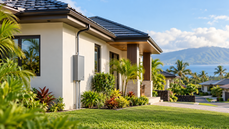 Residential building and incoming-service context for lightning-protection planning