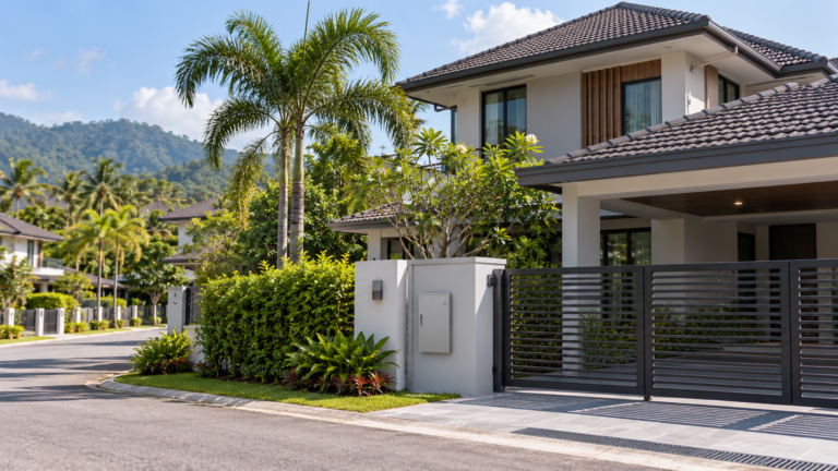 Residential building and incoming-service context for lightning-protection planning